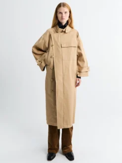 Water Resistant Frakke i Beige