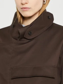 Water Resistant Frakke i Mørkebrun