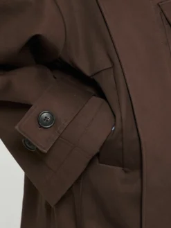 Water Resistant Frakke i Mørkebrun