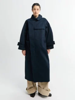Water Resistant Frakke i Navy