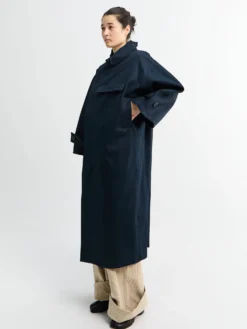 Water Resistant Frakke i Navy