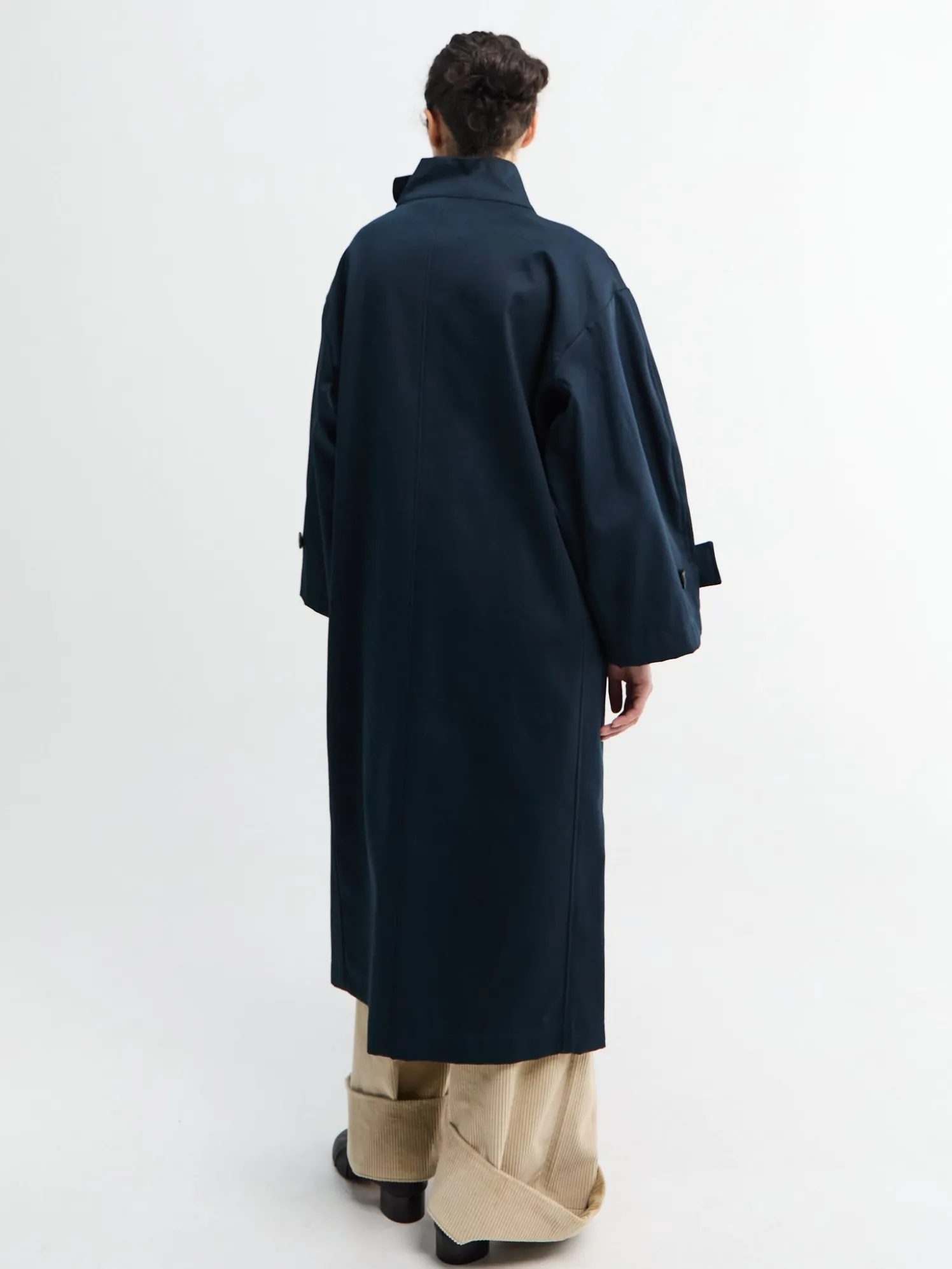 Water Resistant Frakke i Navy