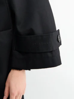 Water Resistant Frakke i Sort