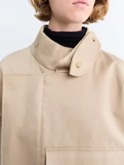 Water Resistant Jakke i Cool Beige
