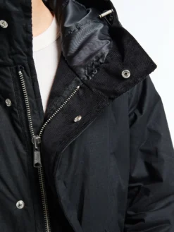 Waxed Parka jakke i Sort