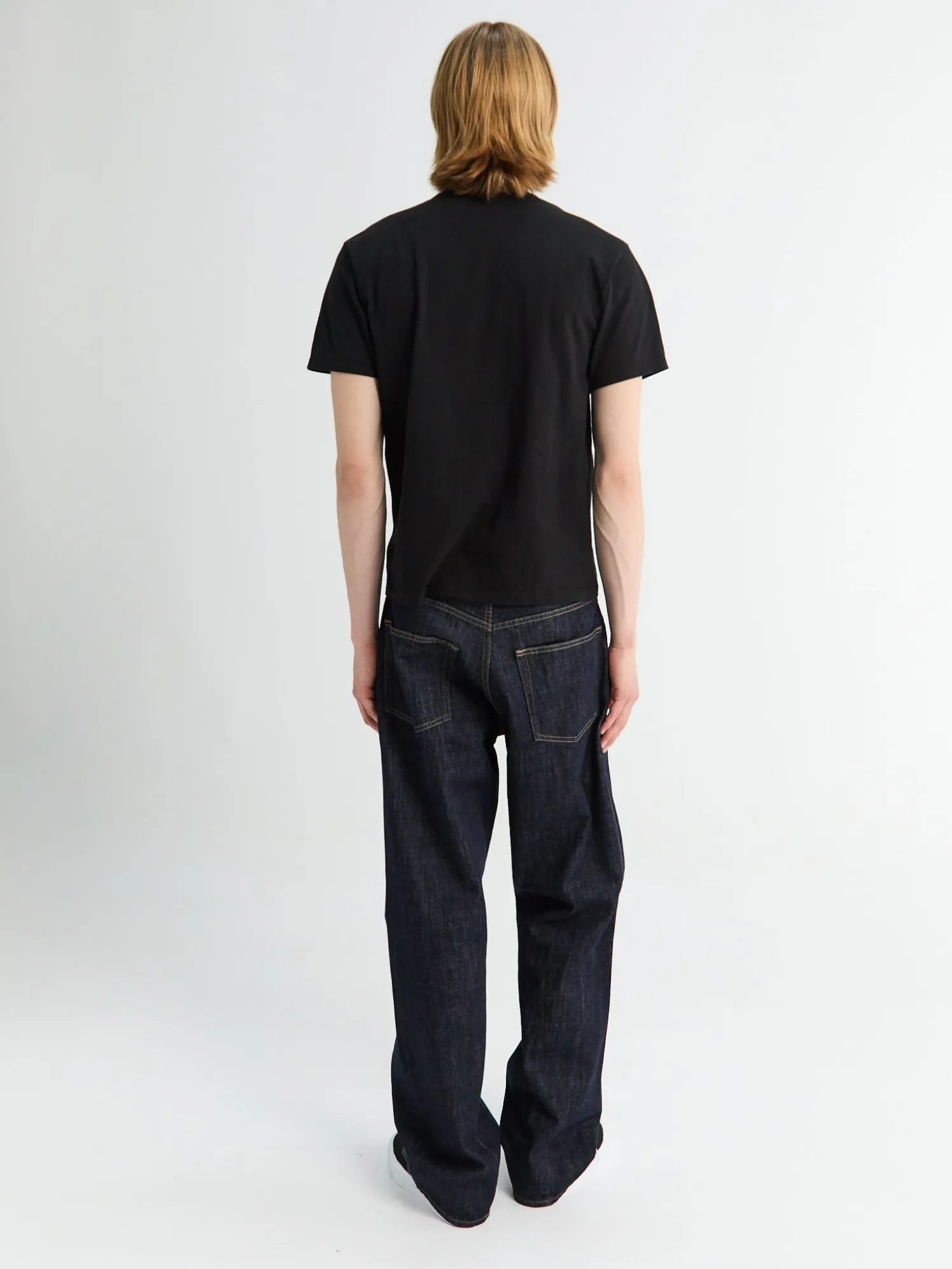 Wide Twist Jeans i Simple Rinse Blue