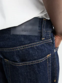 Wide Twist Jeans i Simple Rinse Blå