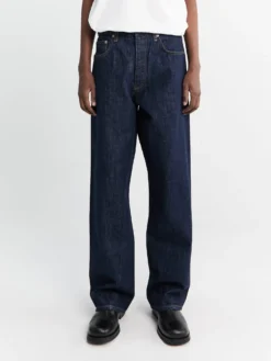 Wide Twist Jeans i Simple Rinse Blå