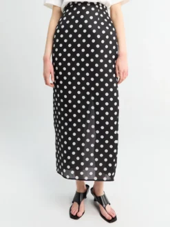 Winton Skirt i Medium Dot Sort
