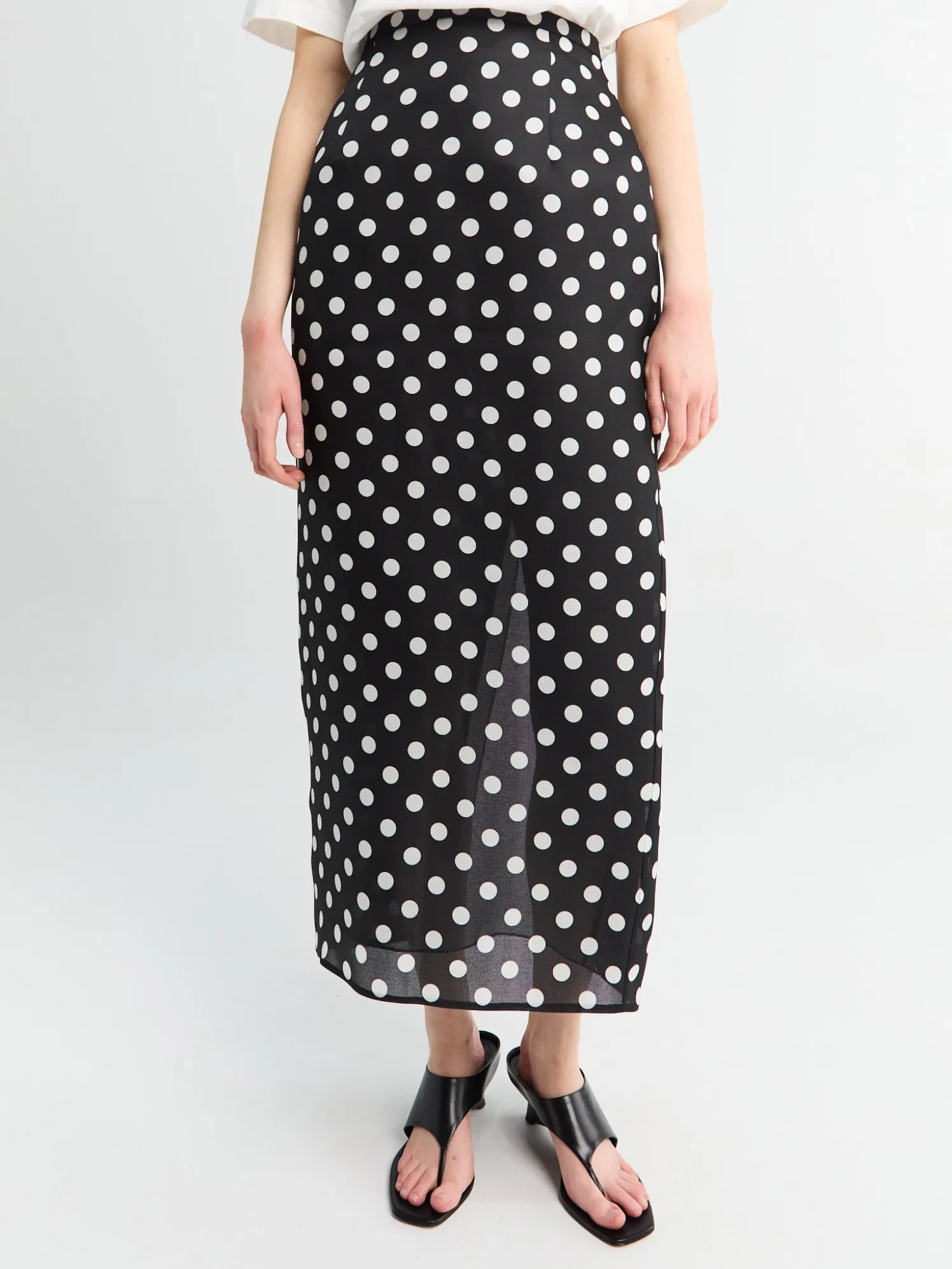 Winton Skirt i Medium Dot Sort