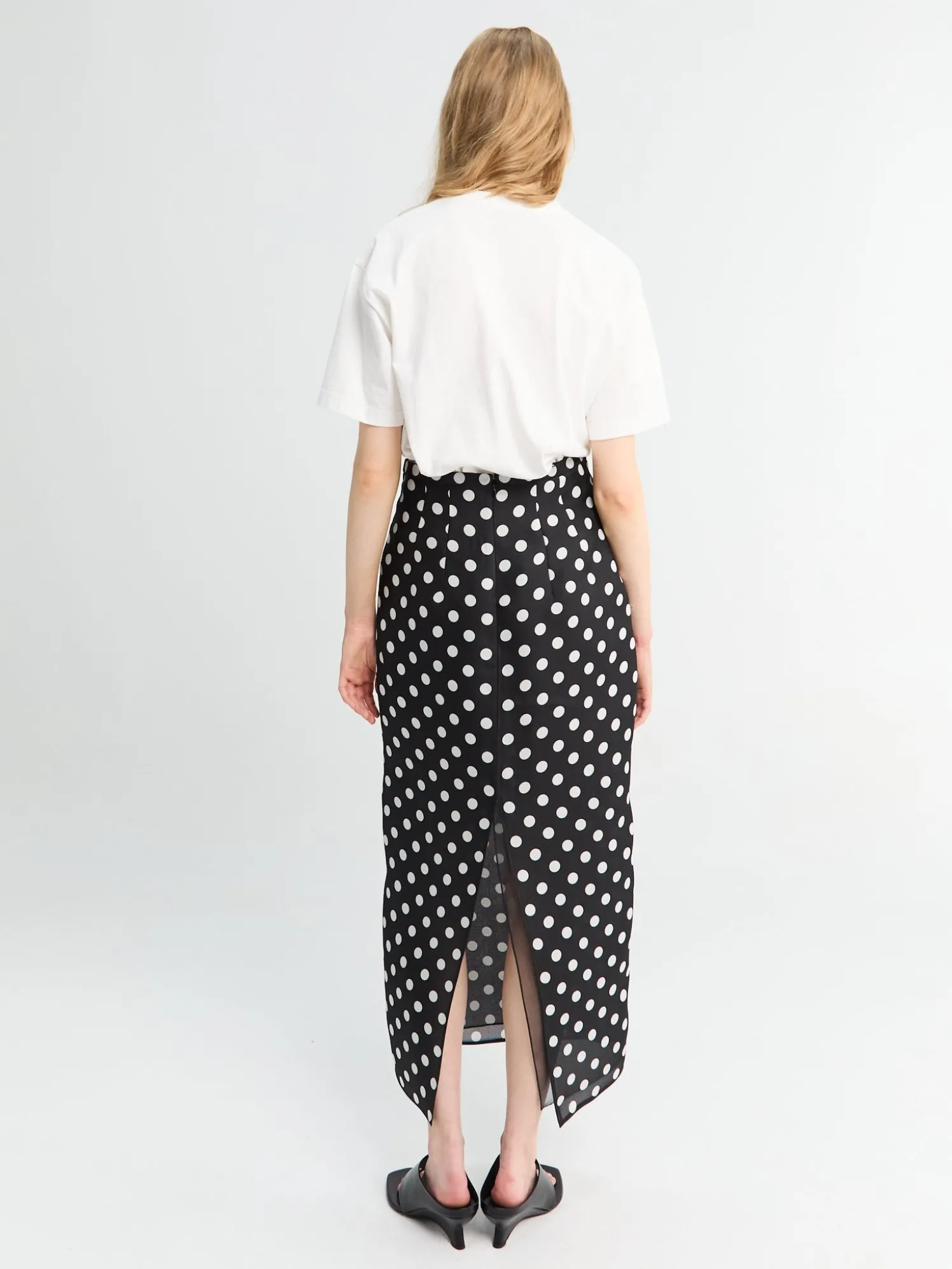 Winton Skirt i Medium Dot Sort