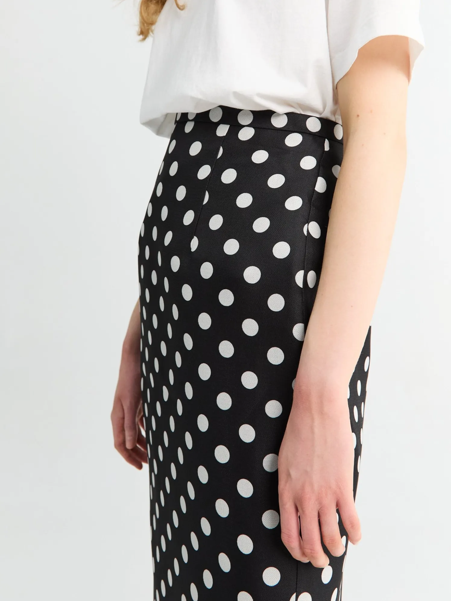 Winton Skirt i Medium Dot Sort