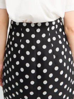 Winton Skirt i Medium Dot Sort