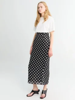 Winton Skirt i Medium Dot Sort