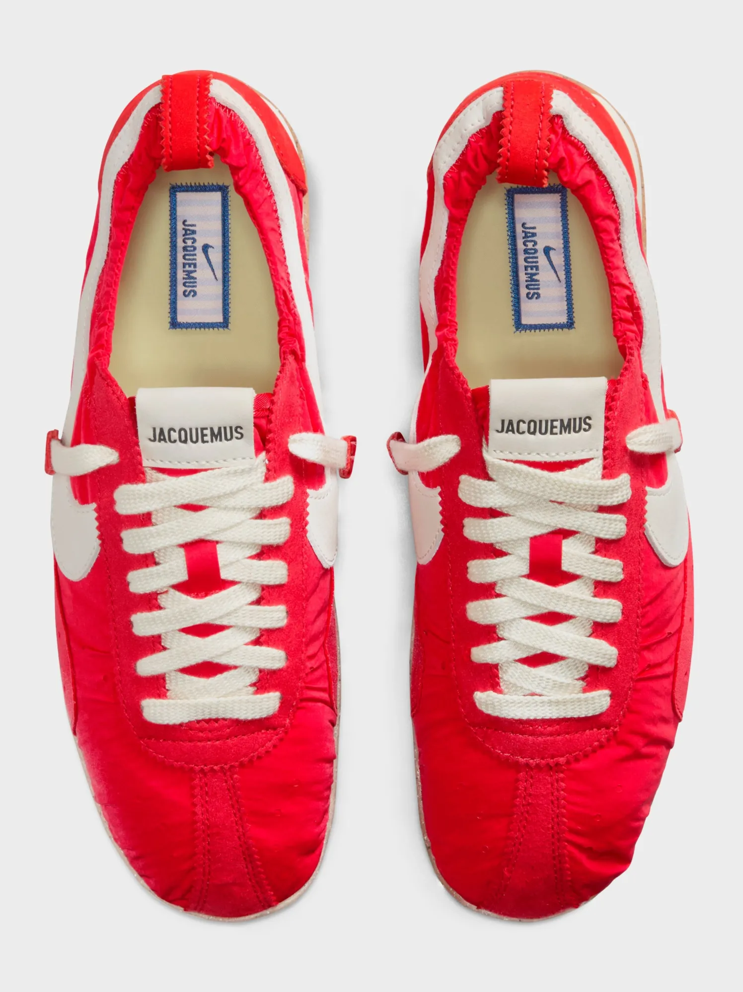 W Jacquemus Moon Shoe SP Sneakers i University Red, Cashmere, Bicycle Yellow, Gum Light Brown, Stormblue og Hydrogen Blue