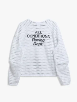Womens Acg Dri-Fit Long-Sleeve Top i Hvid og Anthracite