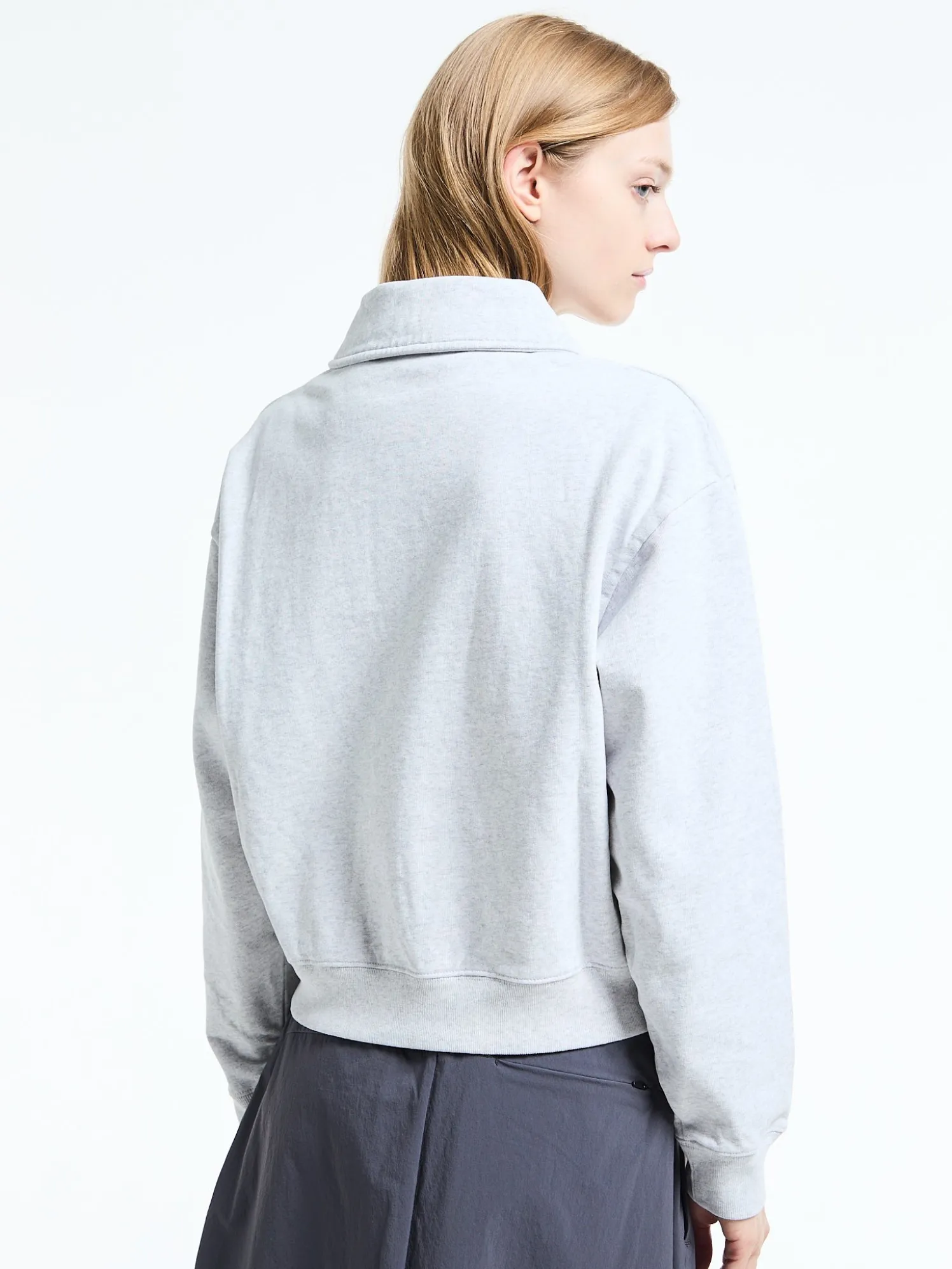 World Series Polo Sweatshirt i Heather Gray
