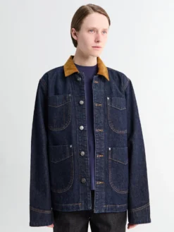 Wyatt Jacket med fløjls krave i Benson
