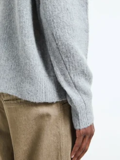 Yak Sweater i Grå Melange