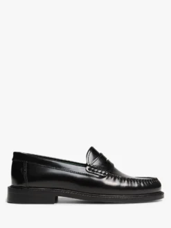 Yardee Moccasin Loafers i Sort Polido